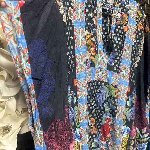 Johnny Was Oversized Flowy Tunic Dress Size Small - Picture 3 of 5